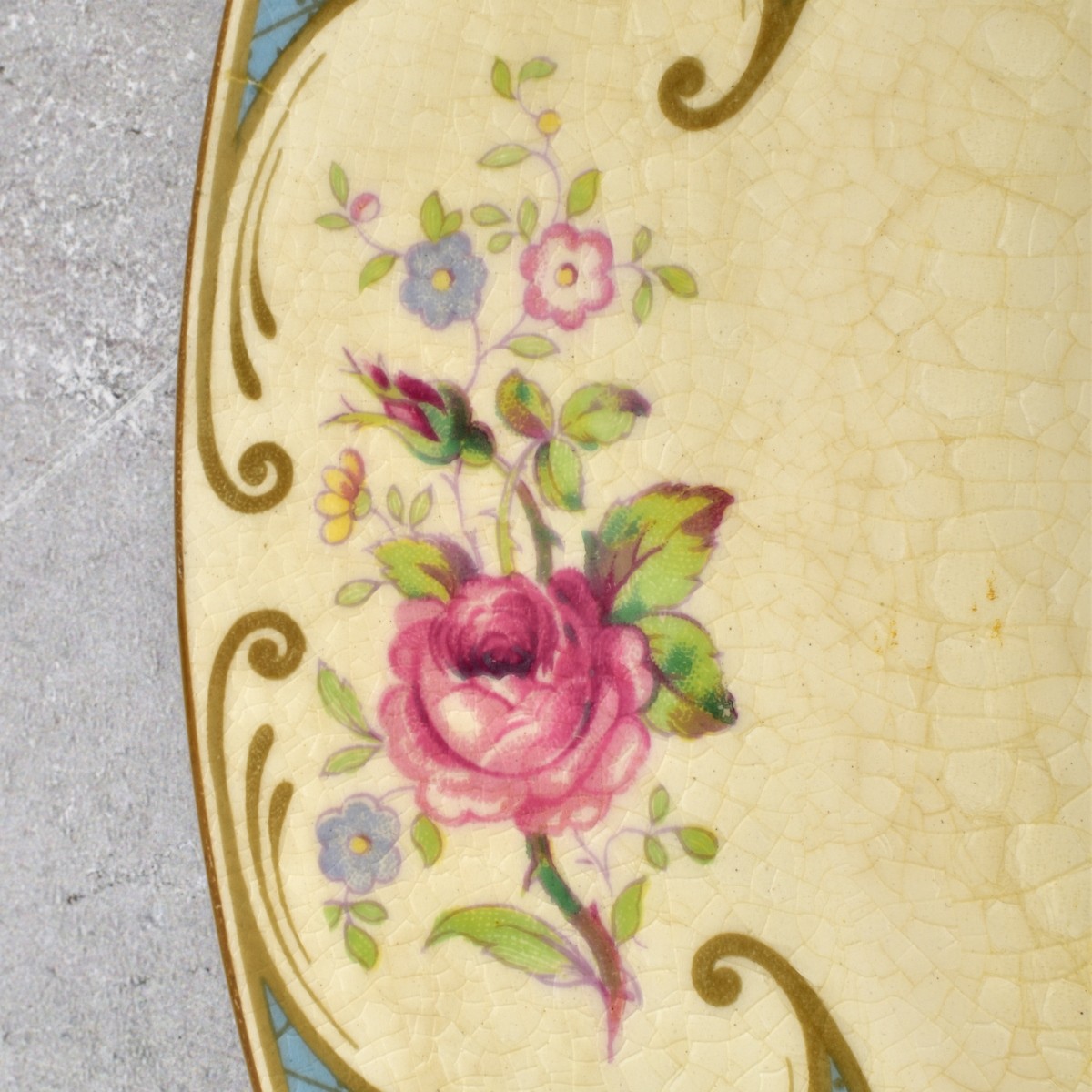 Myott/Staffordshire "Rose" Porcelain Dinner Plate