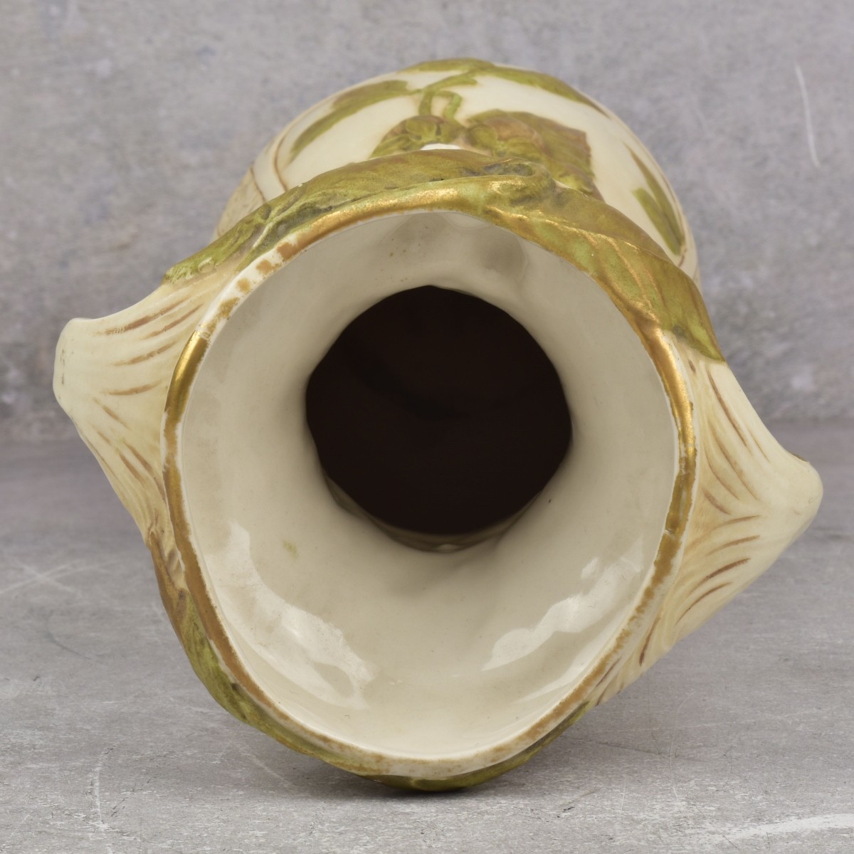 Antique Royal Dux Rococo Porcelain Vase