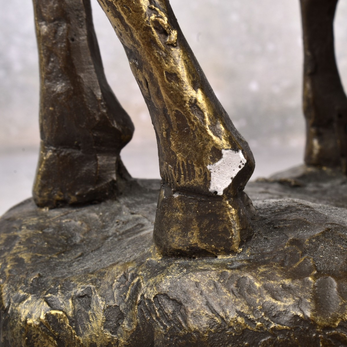 Bonded Bronze Figurine of Horse and Foal
