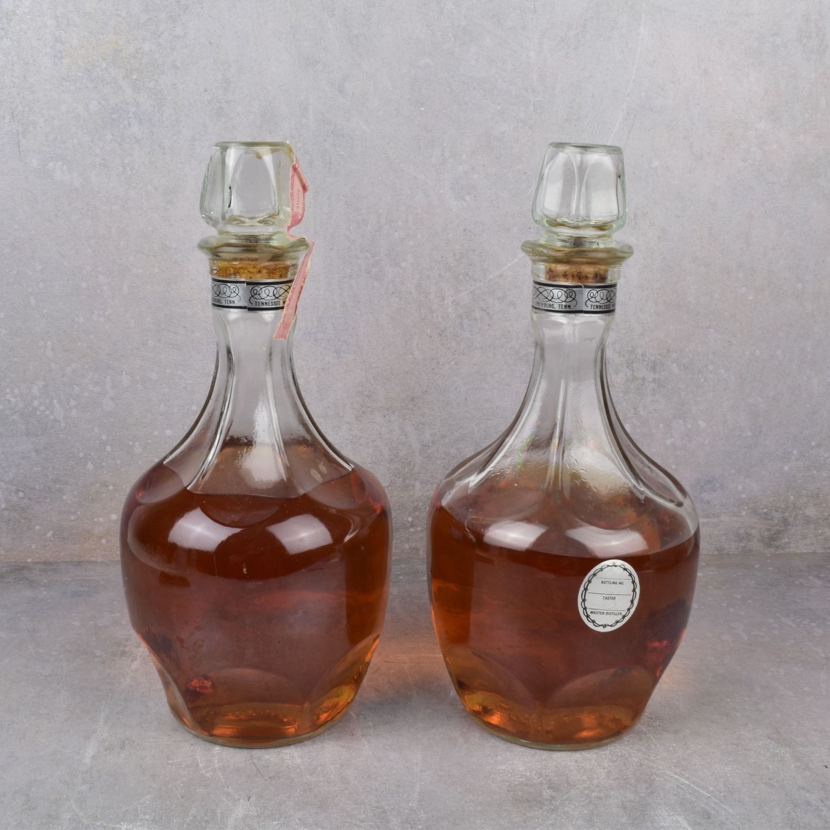 Vintage Engraved Jack Daniels Bottles