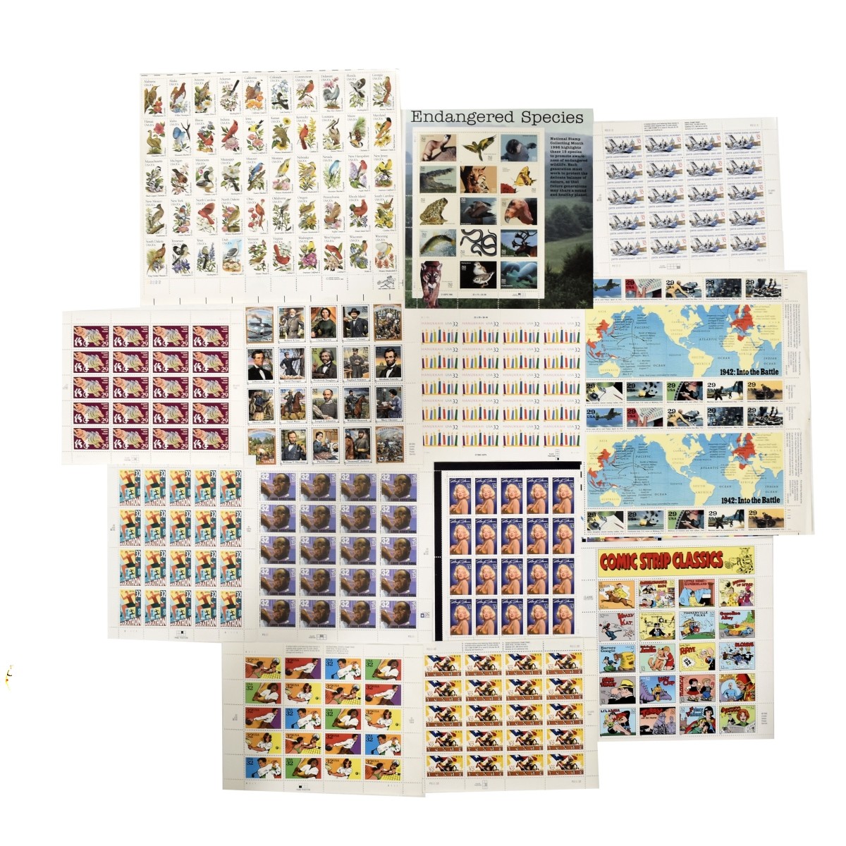 Group of Commemorative U.S. Postage Stamps