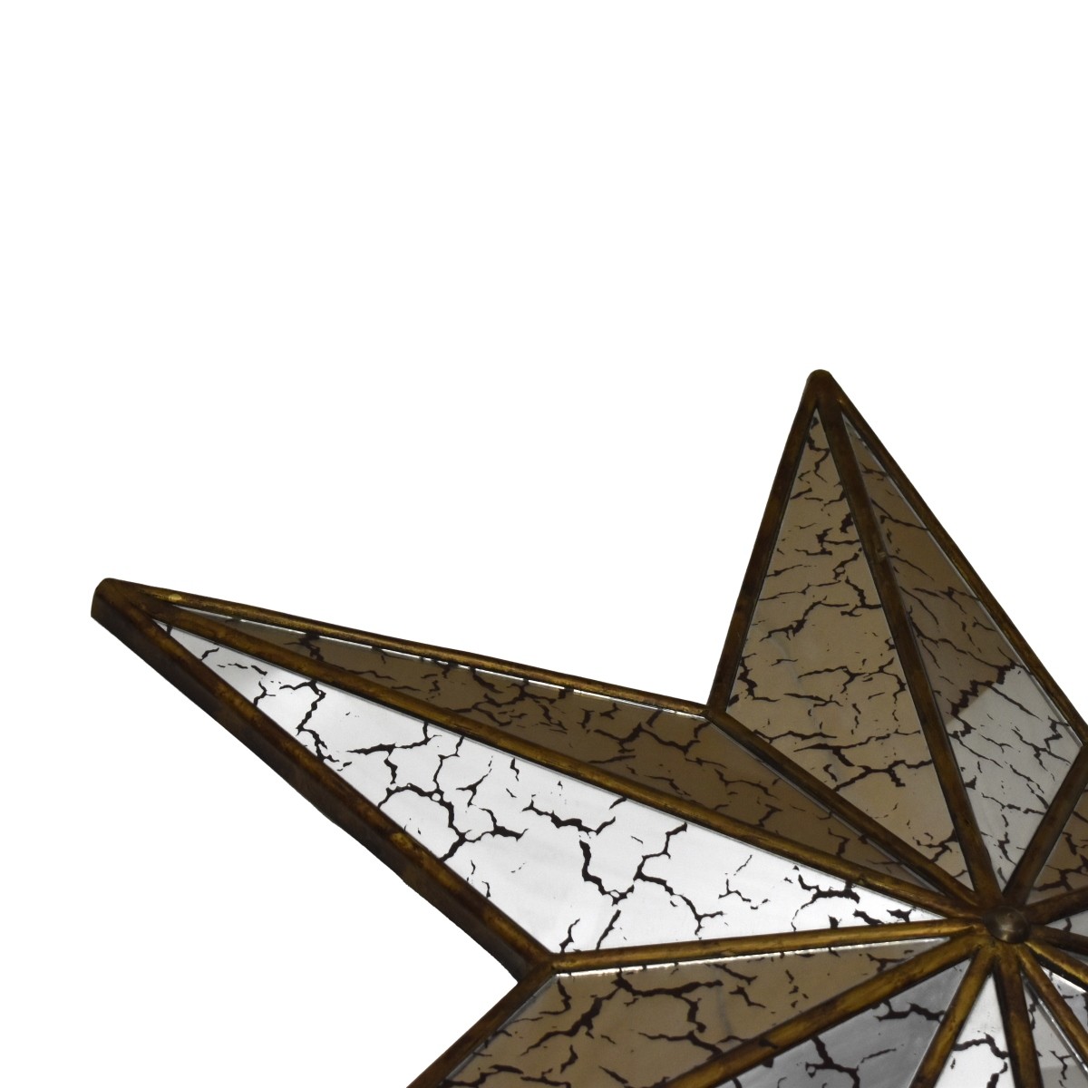Large Painted Star Mirror