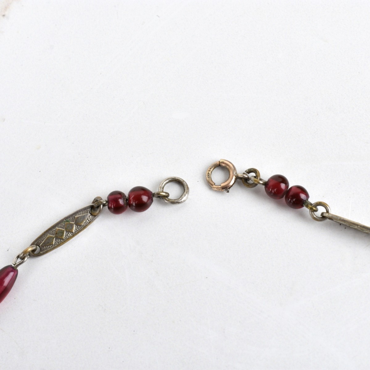 Silver and Glass Bead Necklace