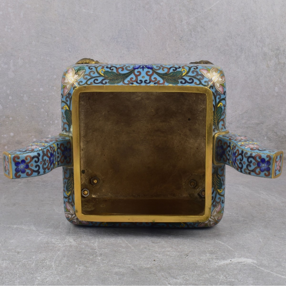 19th/20th Century Bronze Cloisonne Censer