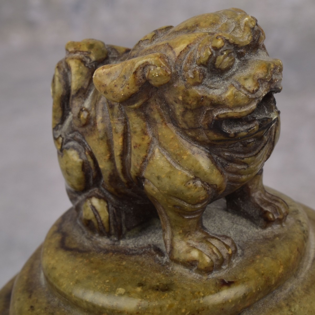 Vintage Carved Chinese Tripod Incense Burner