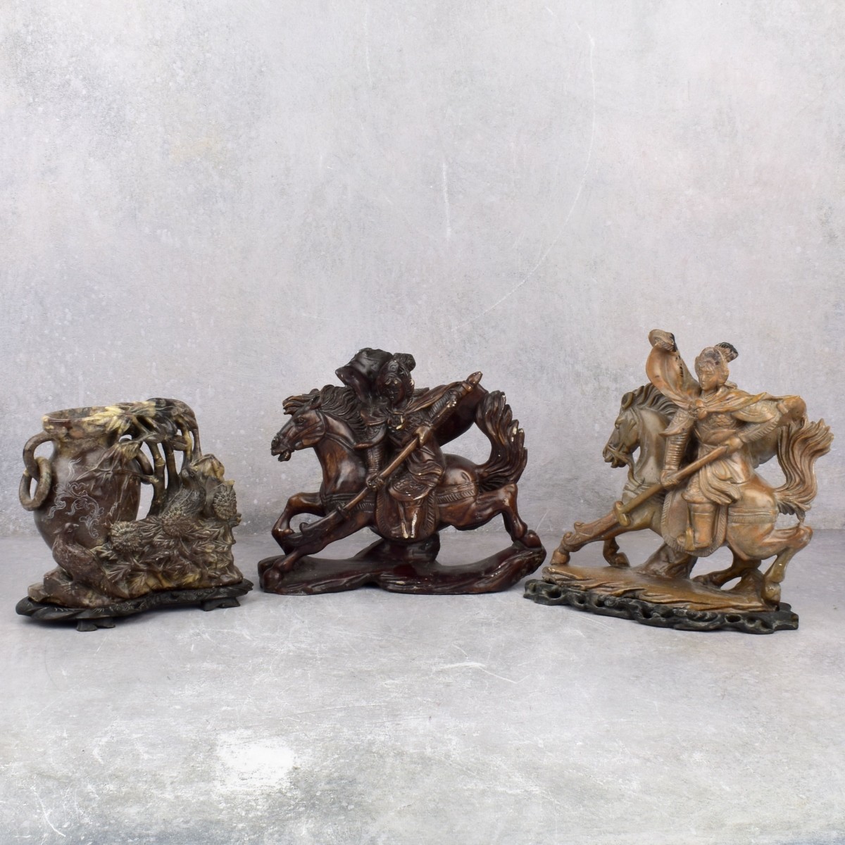 Chinese Carved Hardstone Figurines