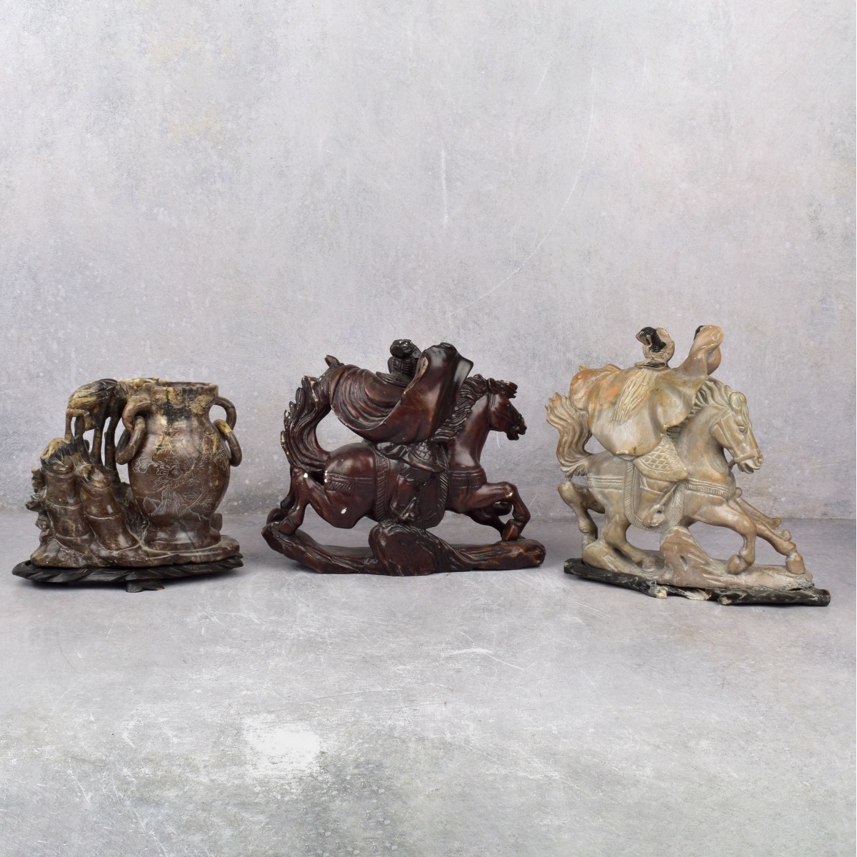 Chinese Carved Hardstone Figurines