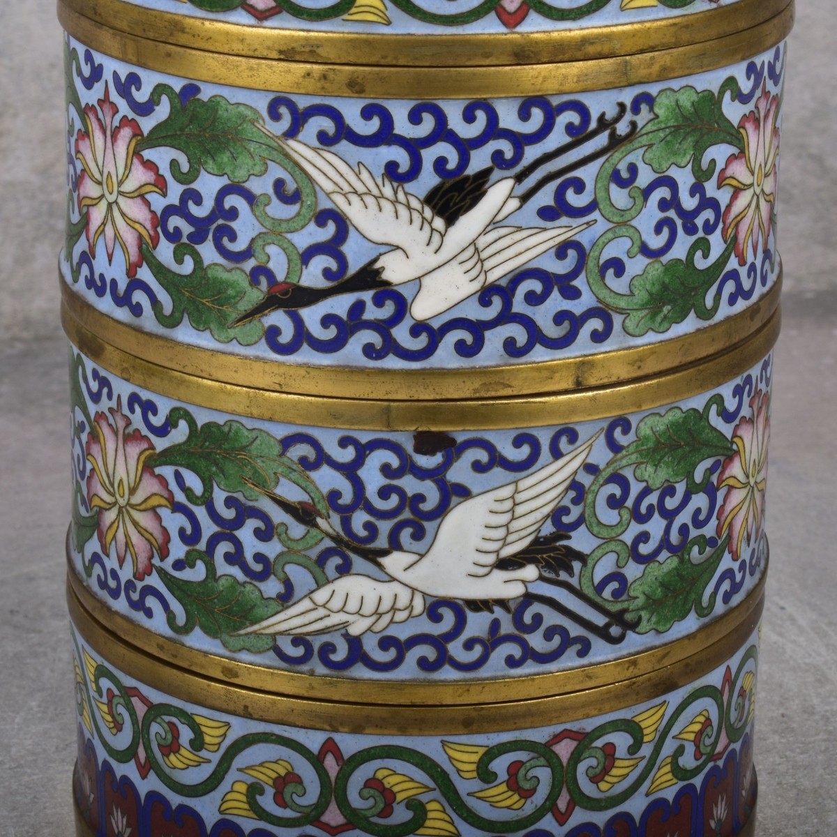 Antique Chinese Canton Stackable Boxes