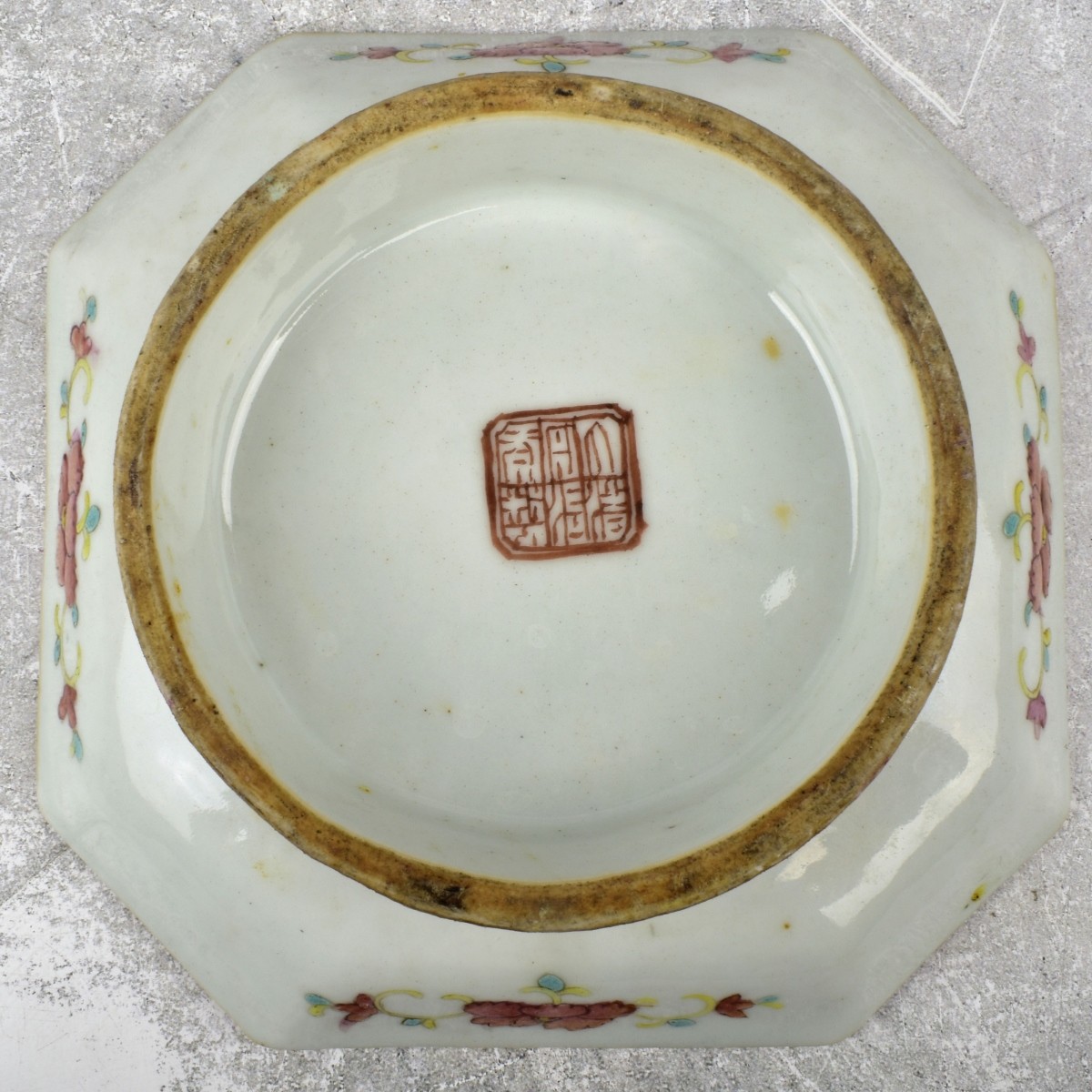 Antique Chinese Famille Verte Porcelain Dish