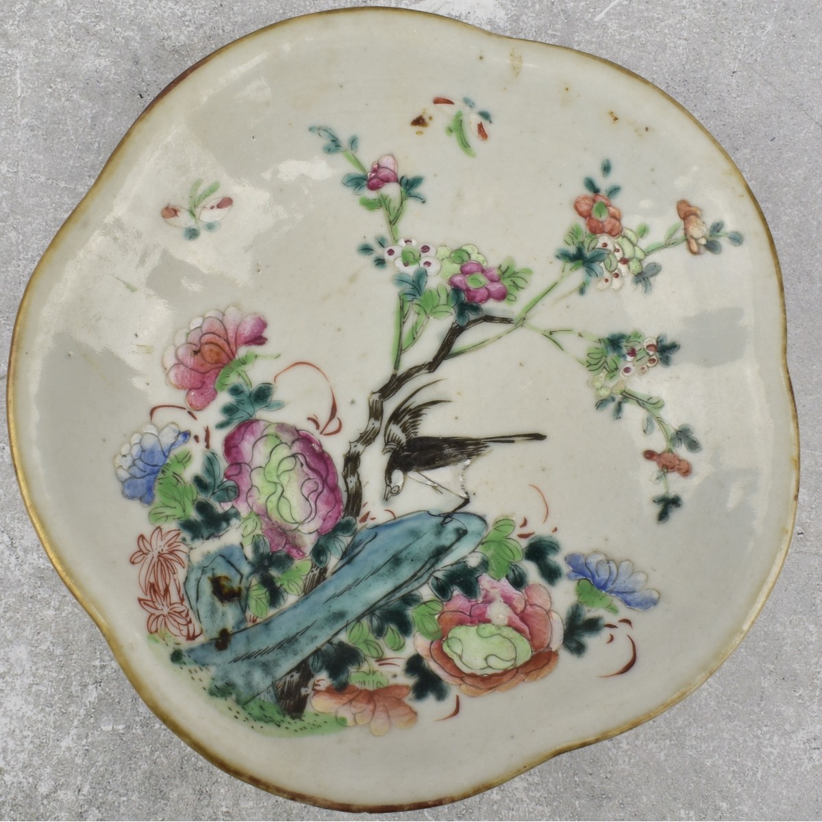 Vintage Chinese Famille Verte Porcelain Dishes