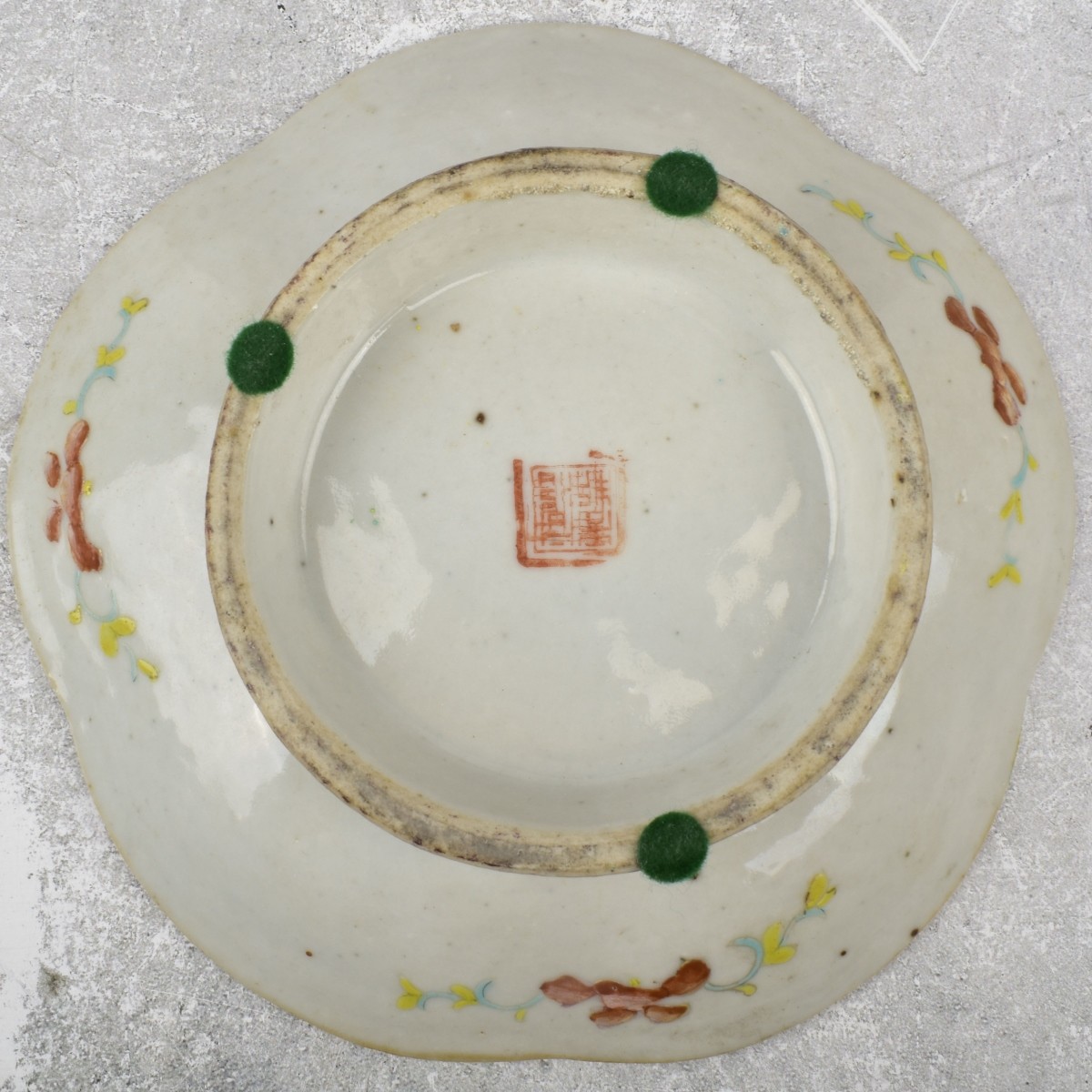 Vintage Chinese Famille Verte Porcelain Dishes