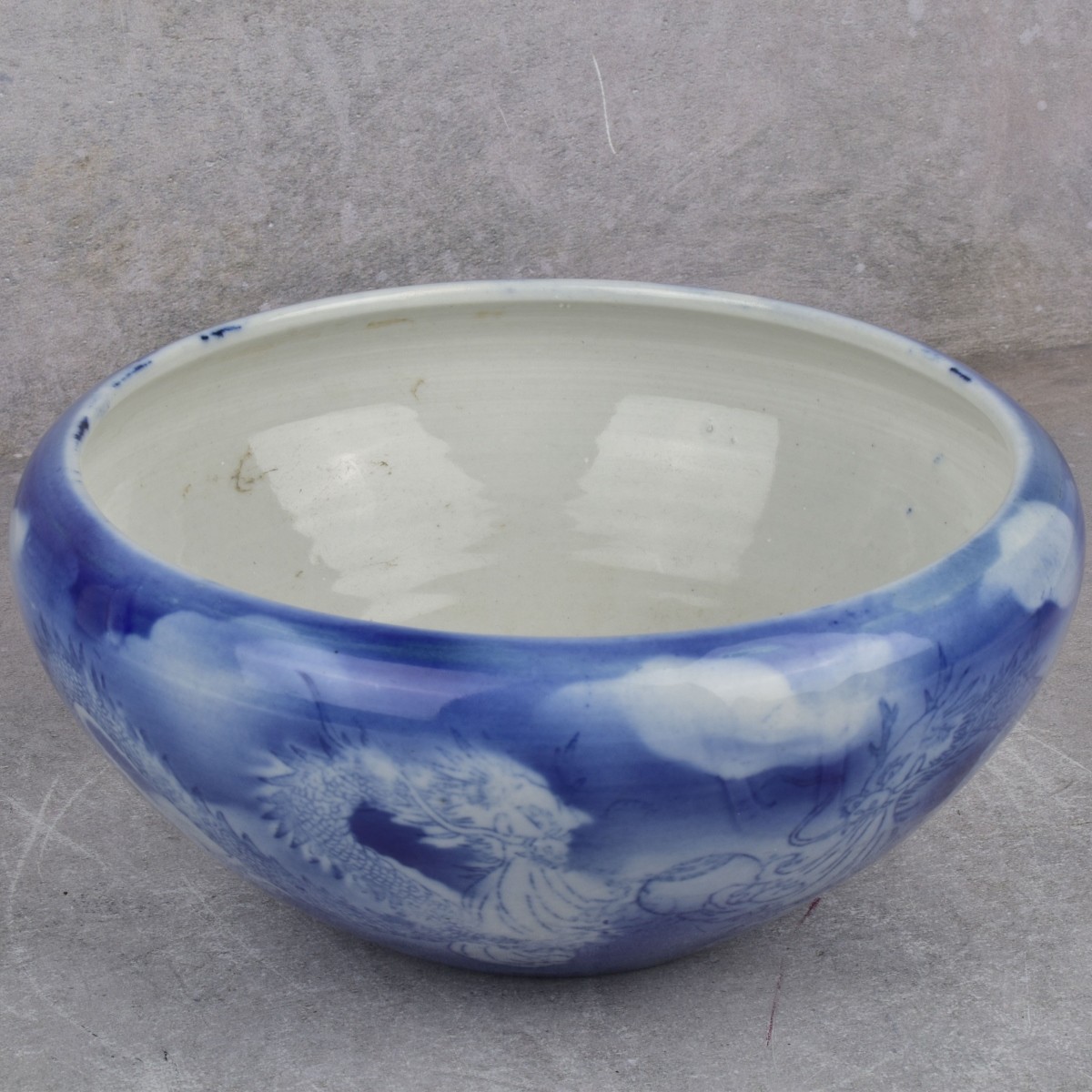 Vintage Chinese Blue and White Porcelain Bowl