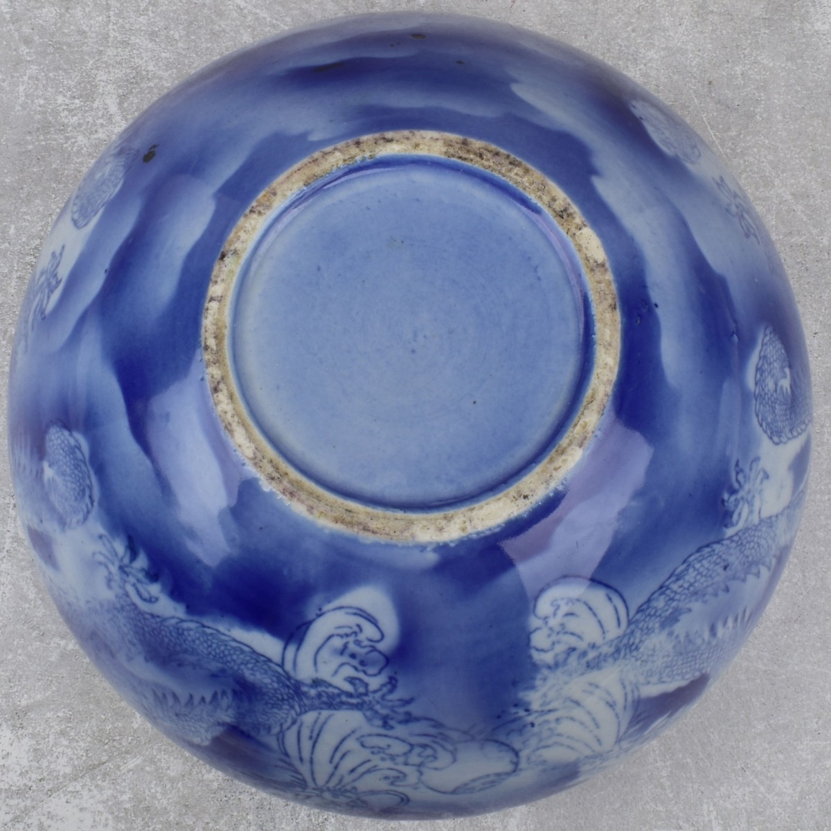 Vintage Chinese Blue and White Porcelain Bowl