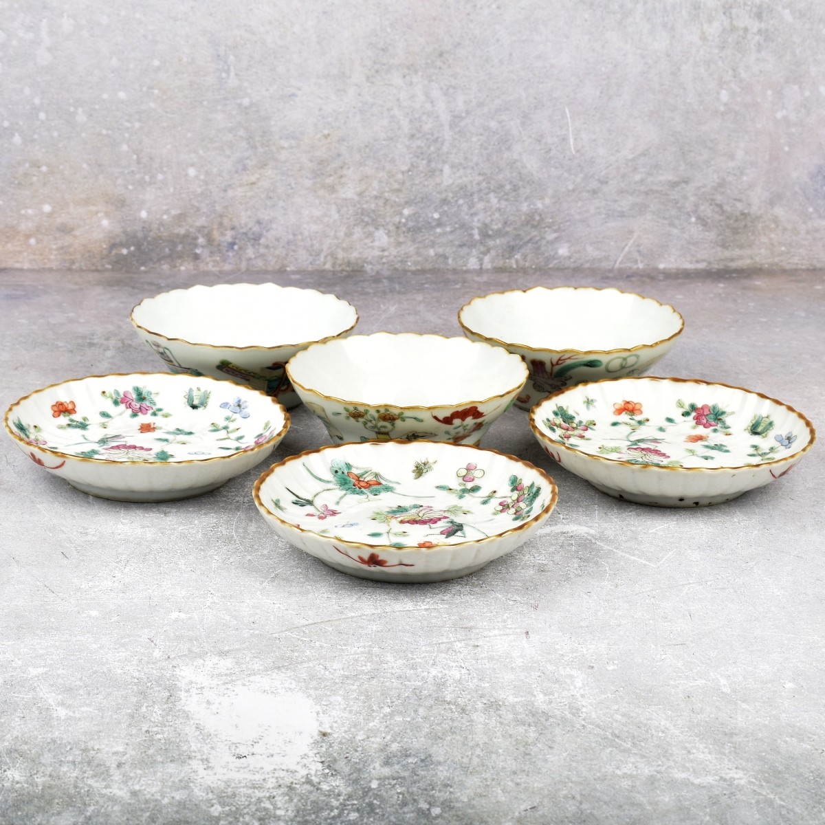 Antique Chinese Famille Rose Pieces