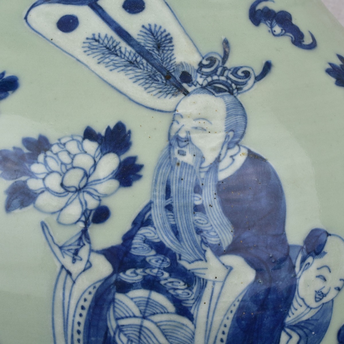Large Vintage Chinese Blue and White Vase