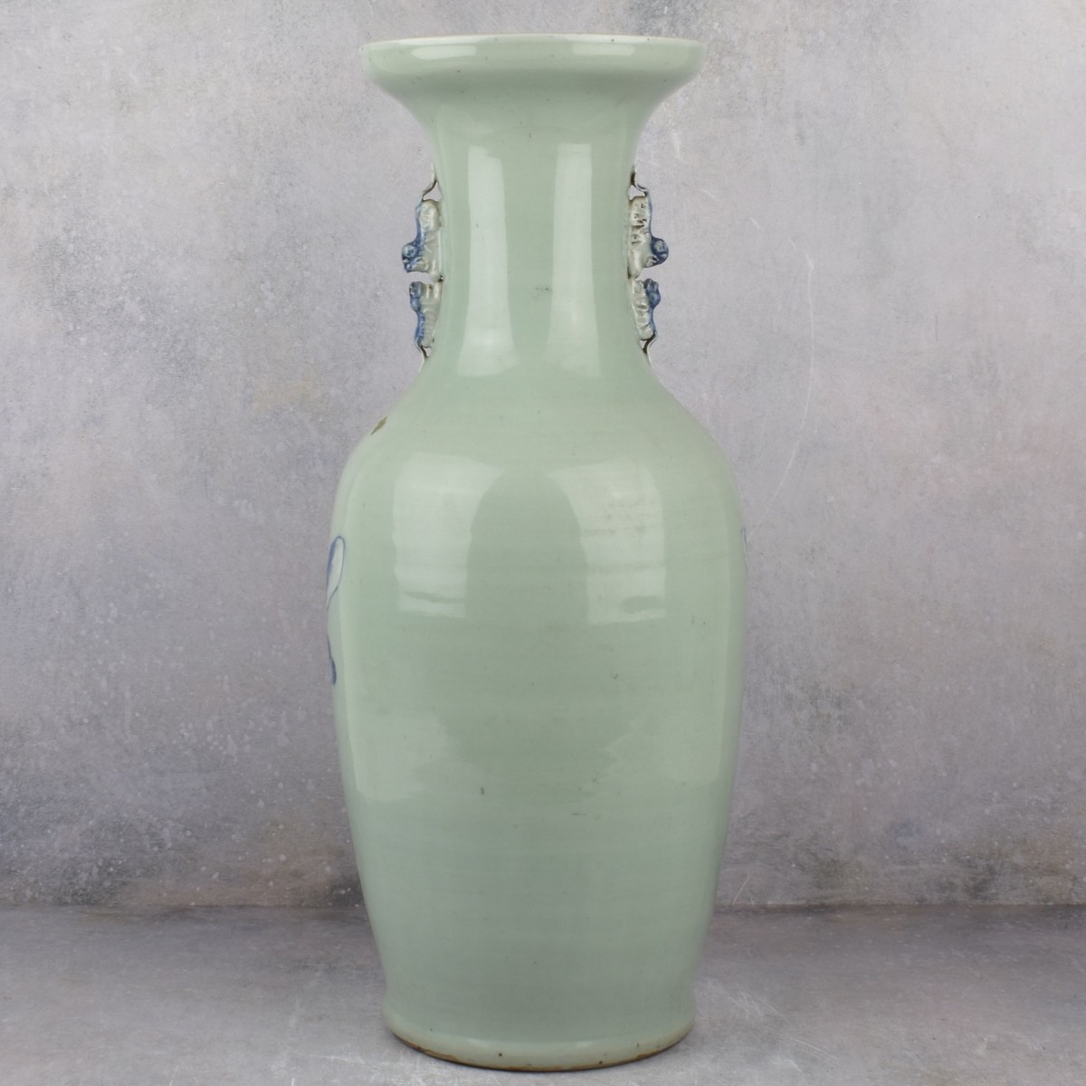 Large Vintage Chinese Blue and White Vase