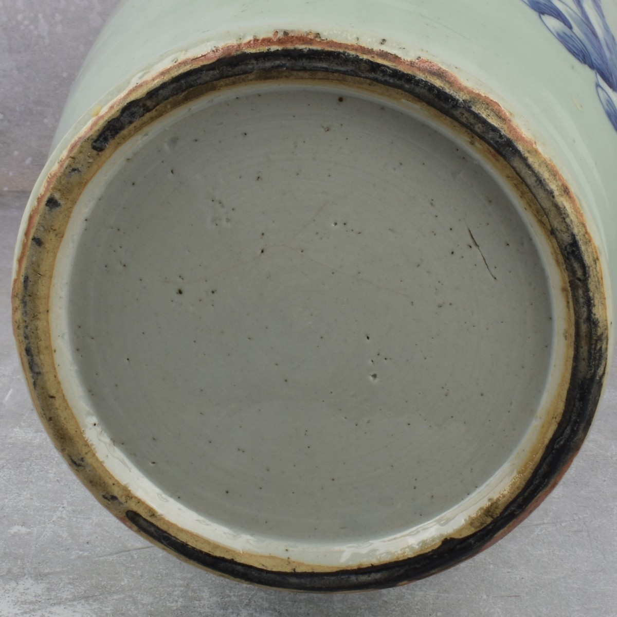 Large Vintage Chinese Blue and White Vase