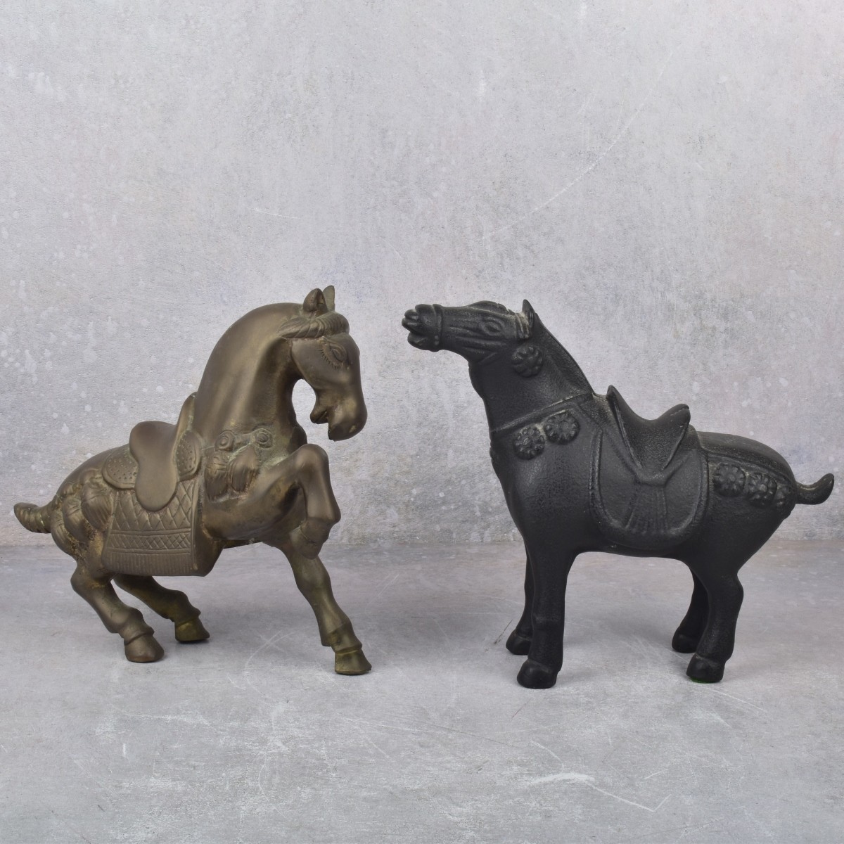 Vintage Chinese Horse Sculptures