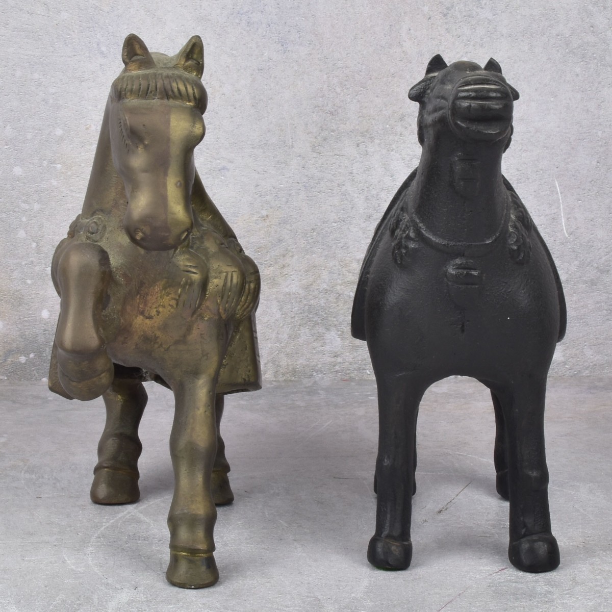 Vintage Chinese Horse Sculptures