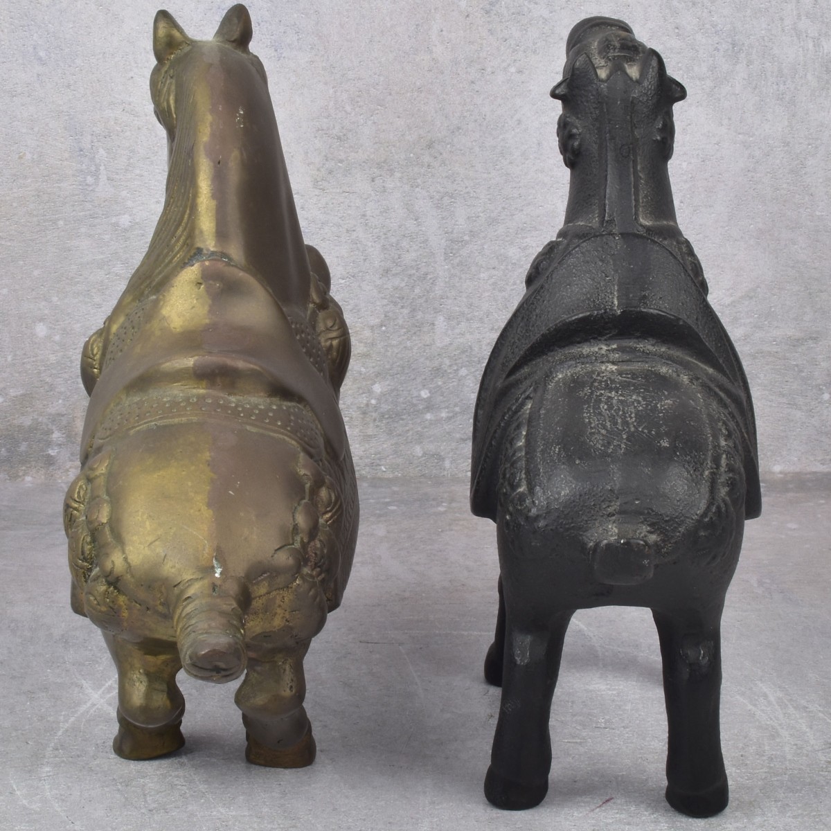 Vintage Chinese Horse Sculptures
