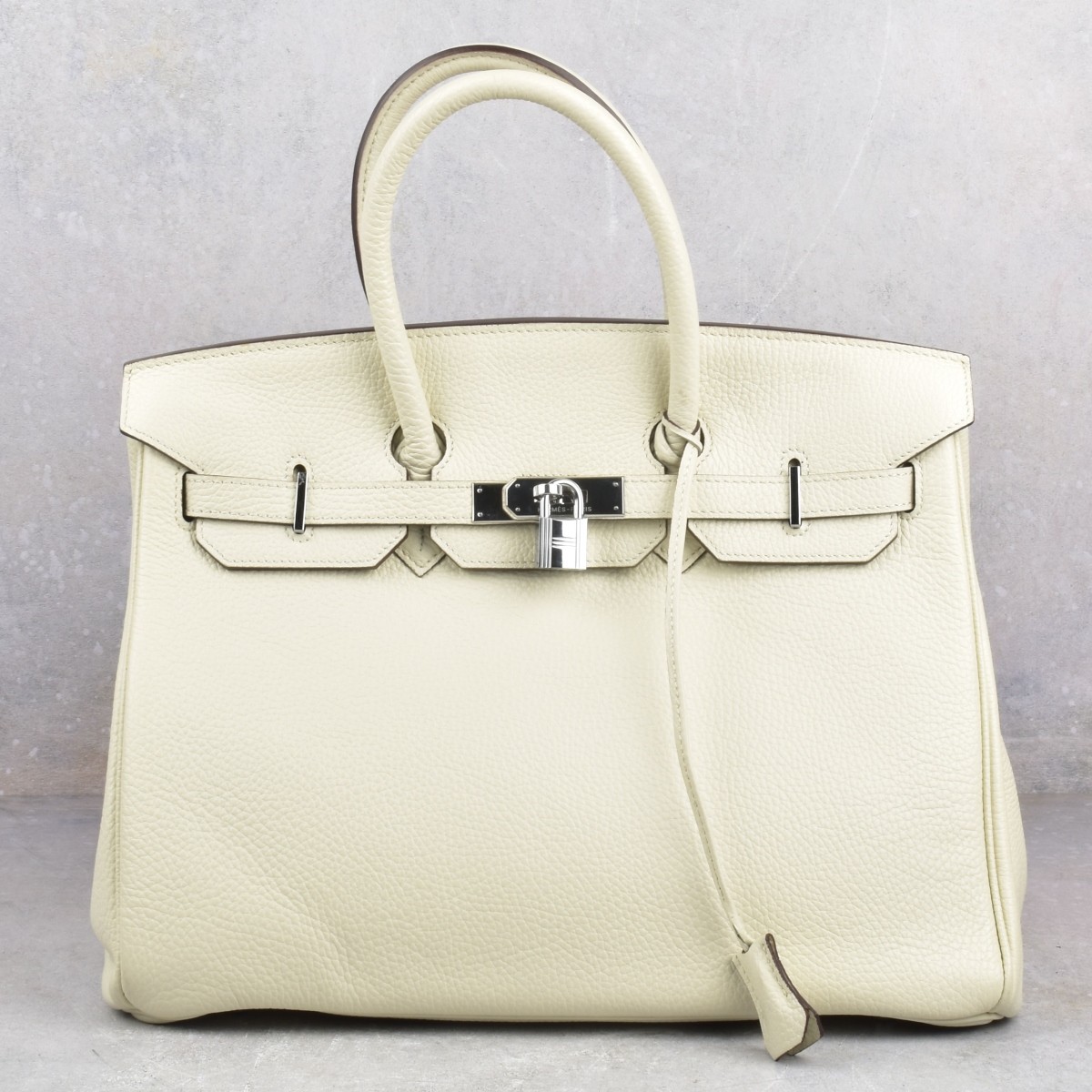 Replica Hermes Birkin Off-white Leather Bag