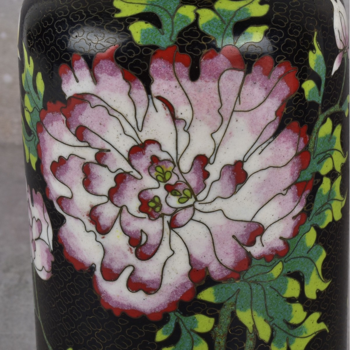 Pair of Chinese Cloisonne Vases