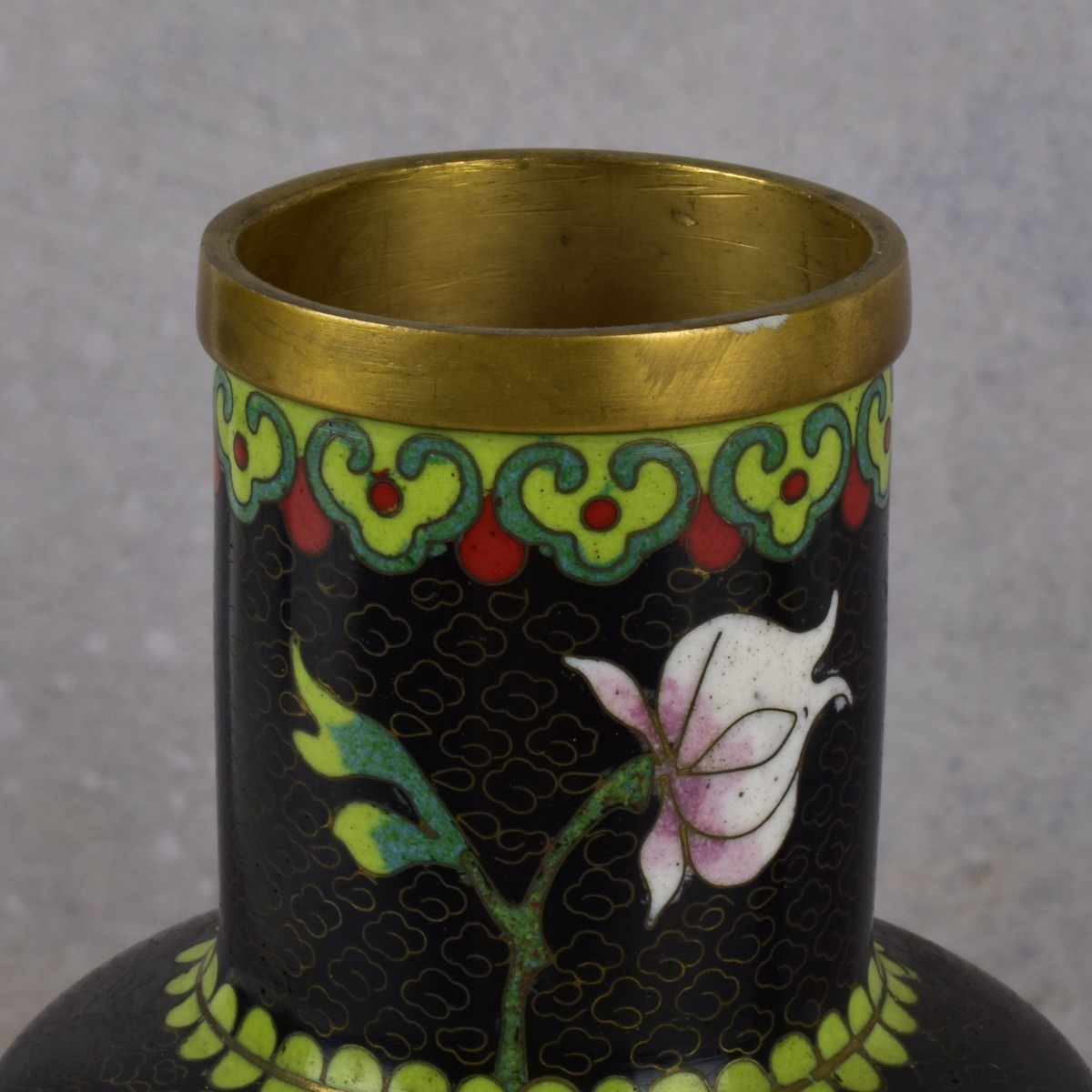 Pair of Chinese Cloisonne Vases