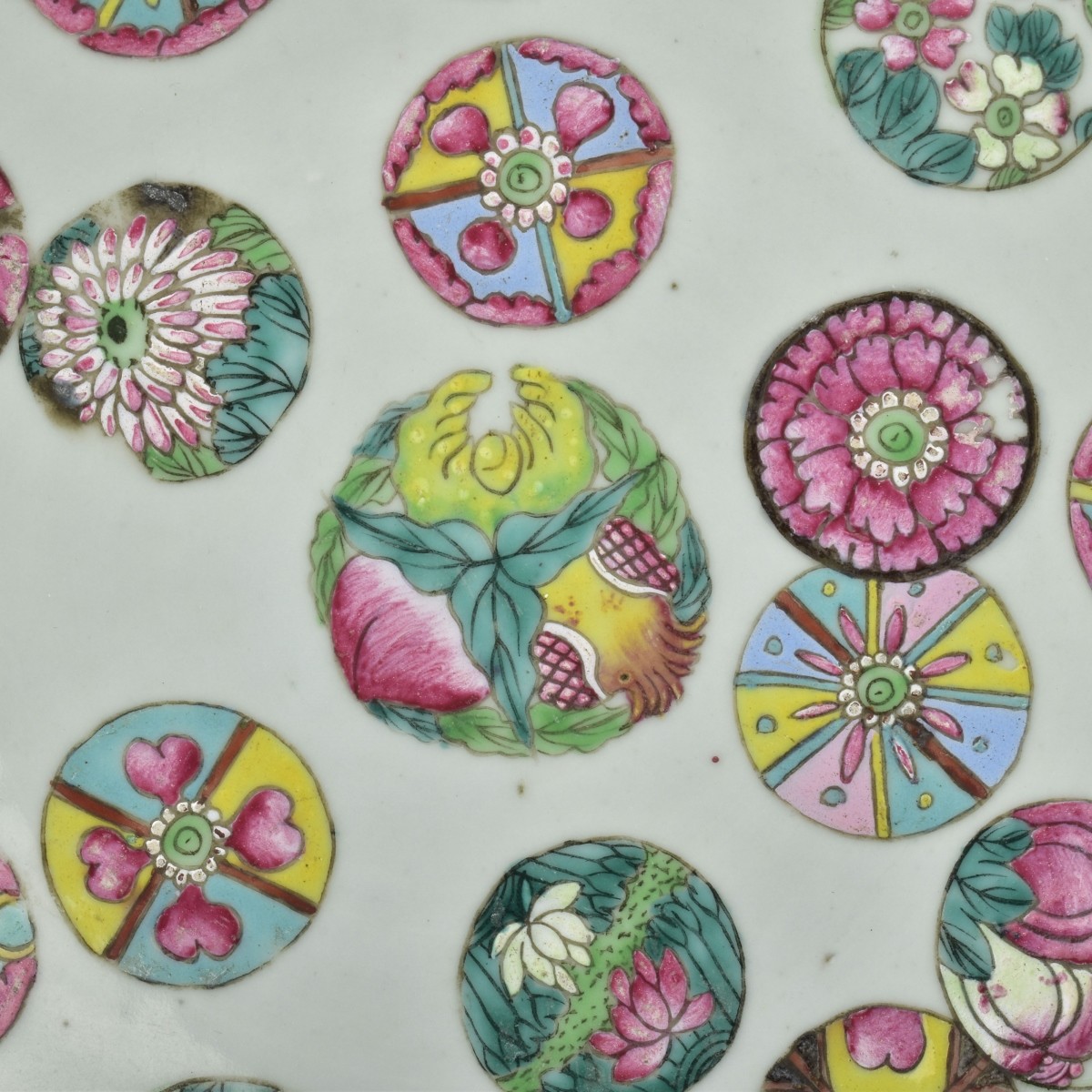 Vintage Chinese Famille Rose Porcelain Dishes