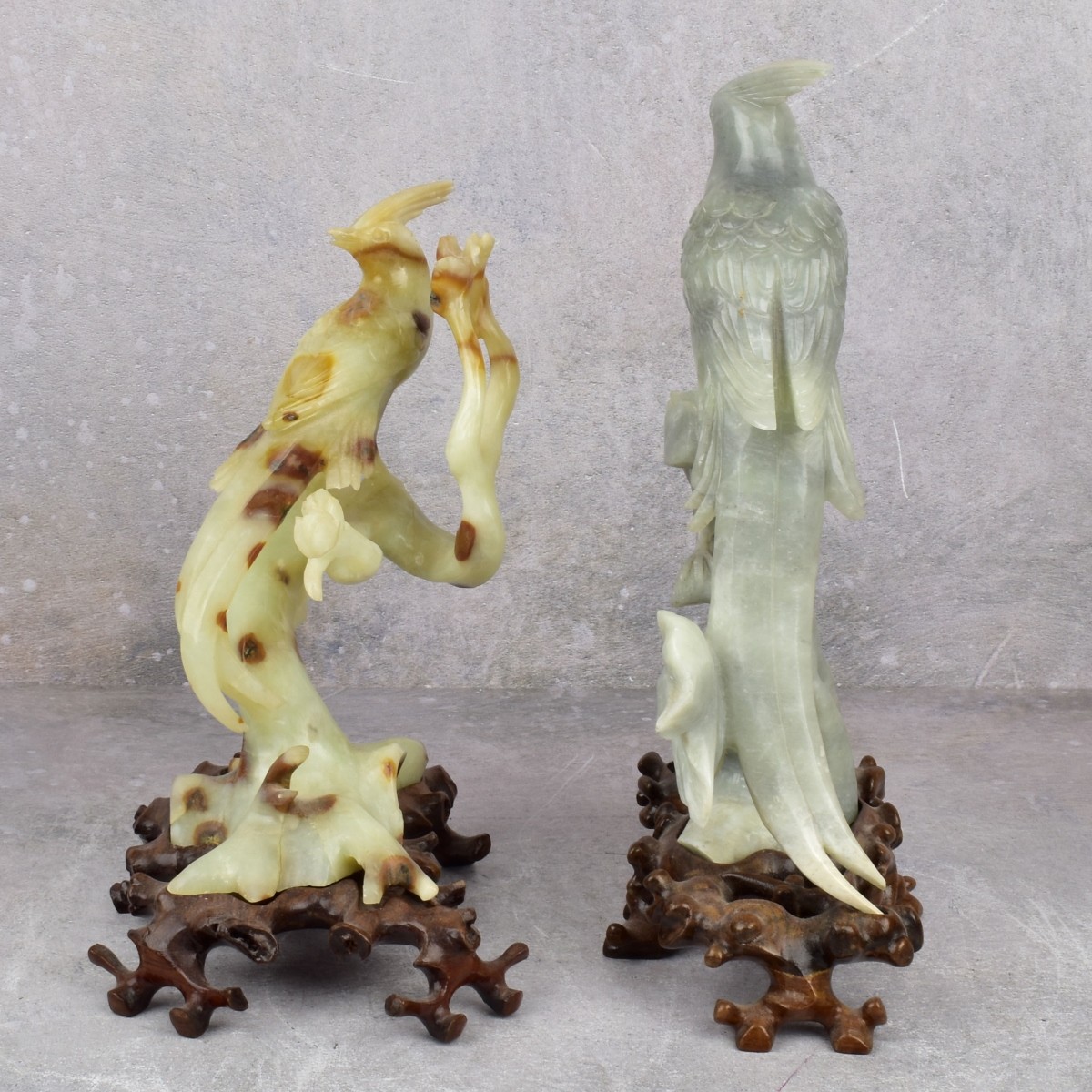 Vintage Chinese Carved Birds