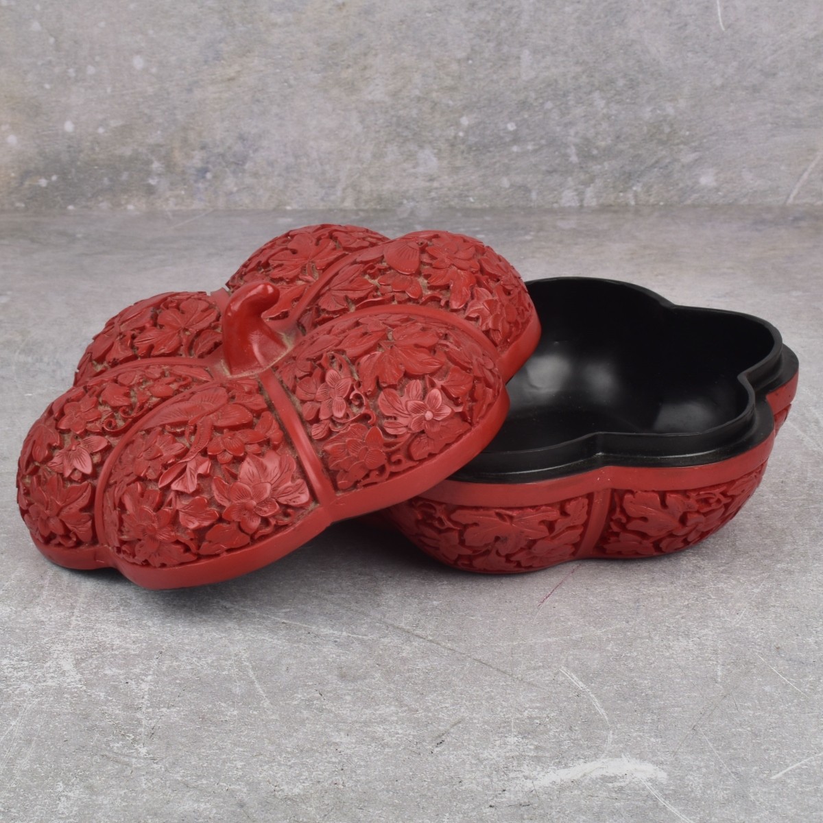 Chinese Resin Cinnabar Pieces