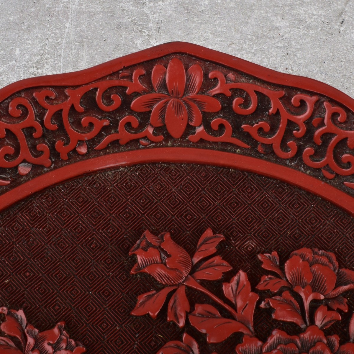 Chinese Resin Cinnabar Pieces
