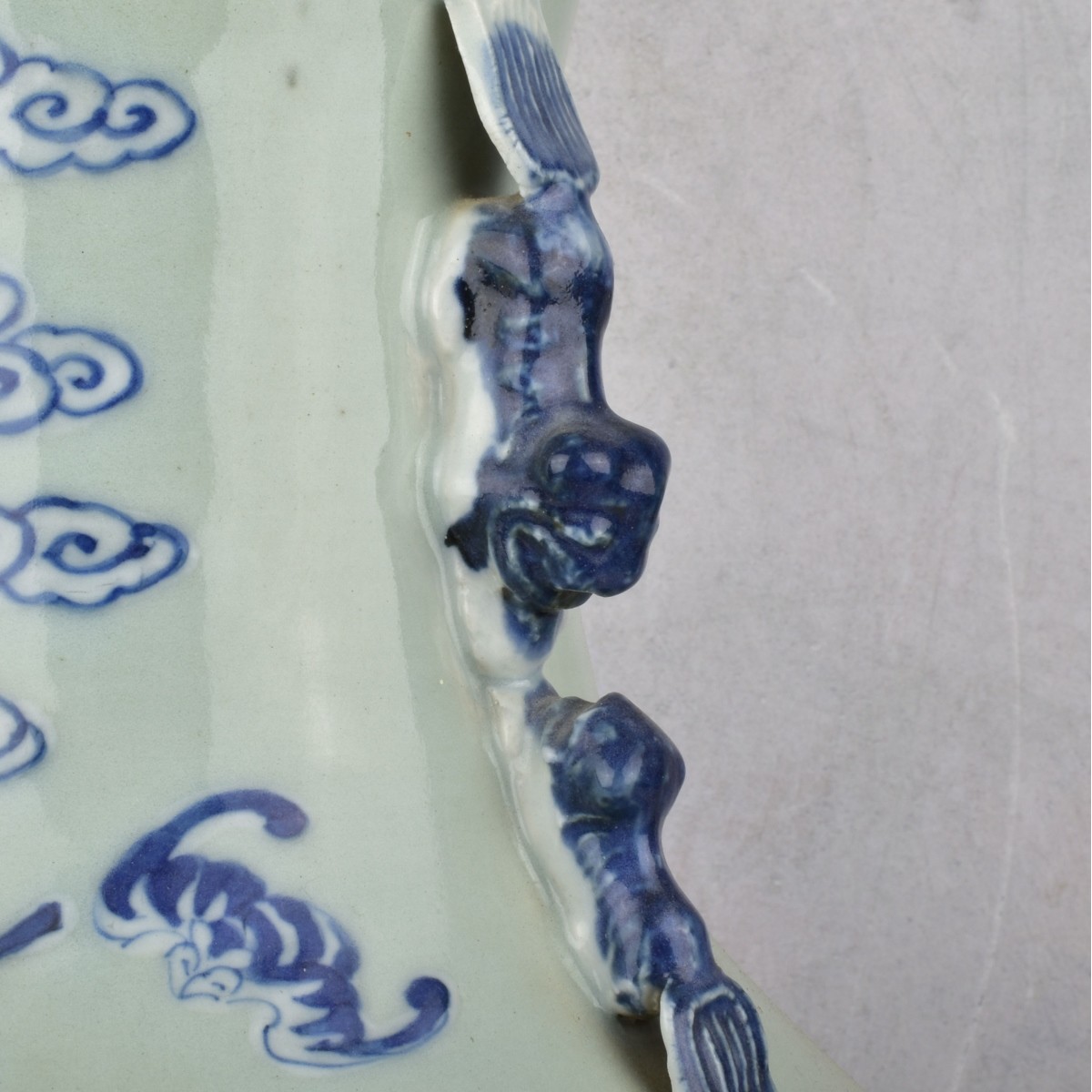 Large Vintage Chinese Blue and White Vase