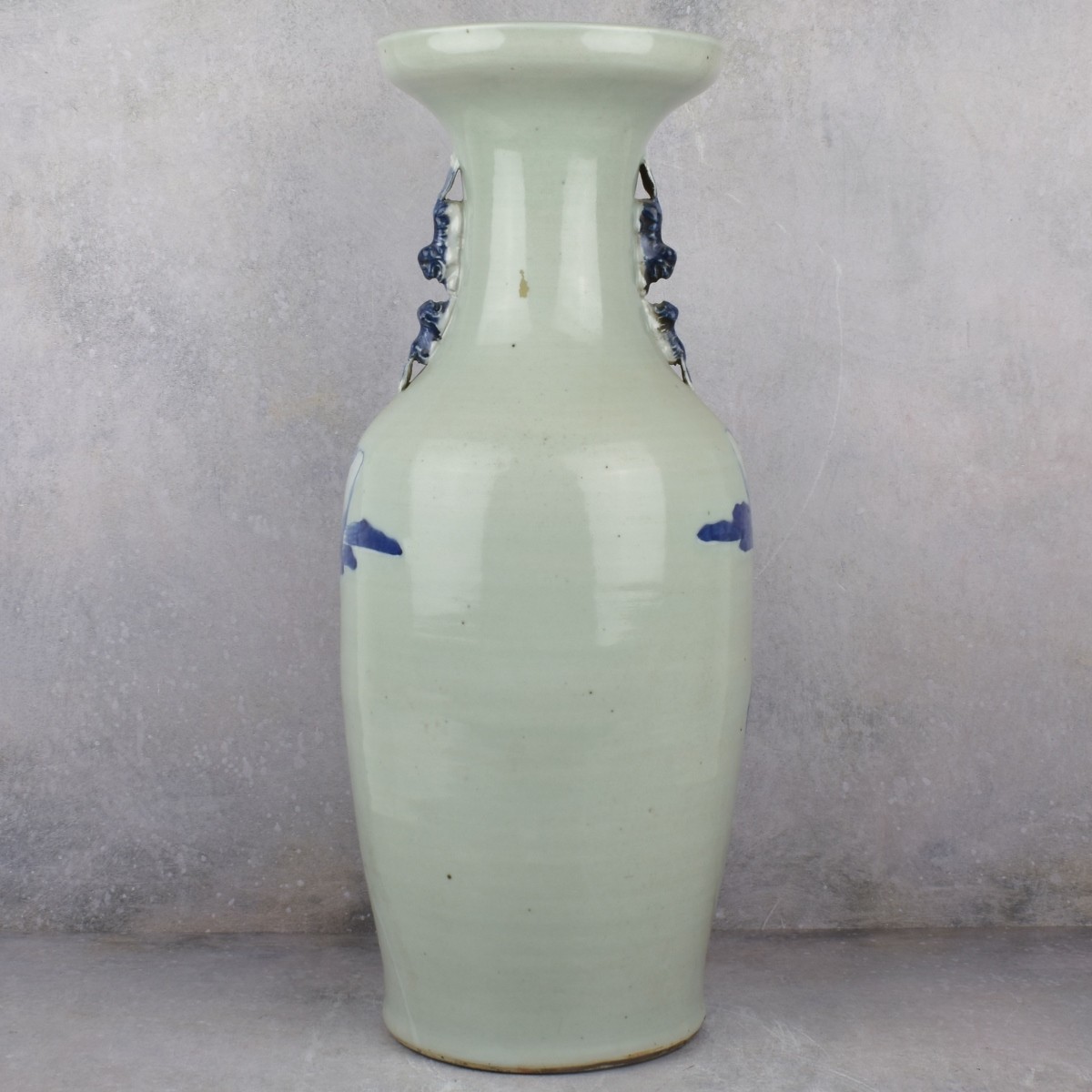 Large Vintage Chinese Blue and White Vase