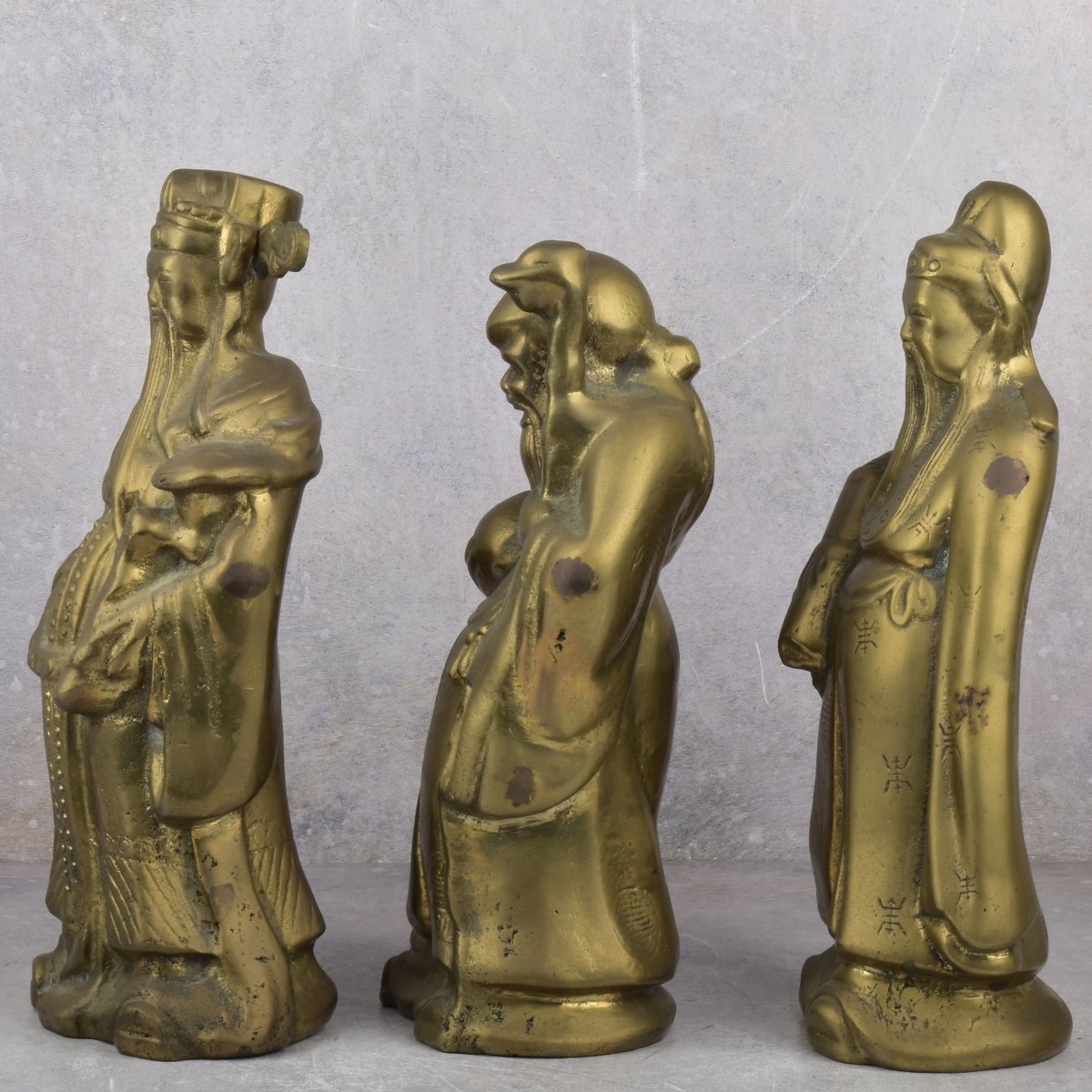 Collection of Vintage Chinese Deity Figures