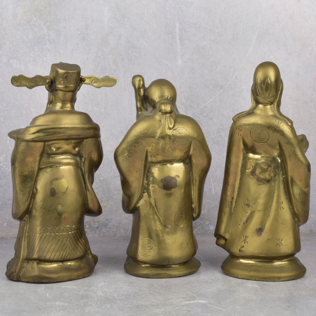 Collection of Vintage Chinese Deity Figures