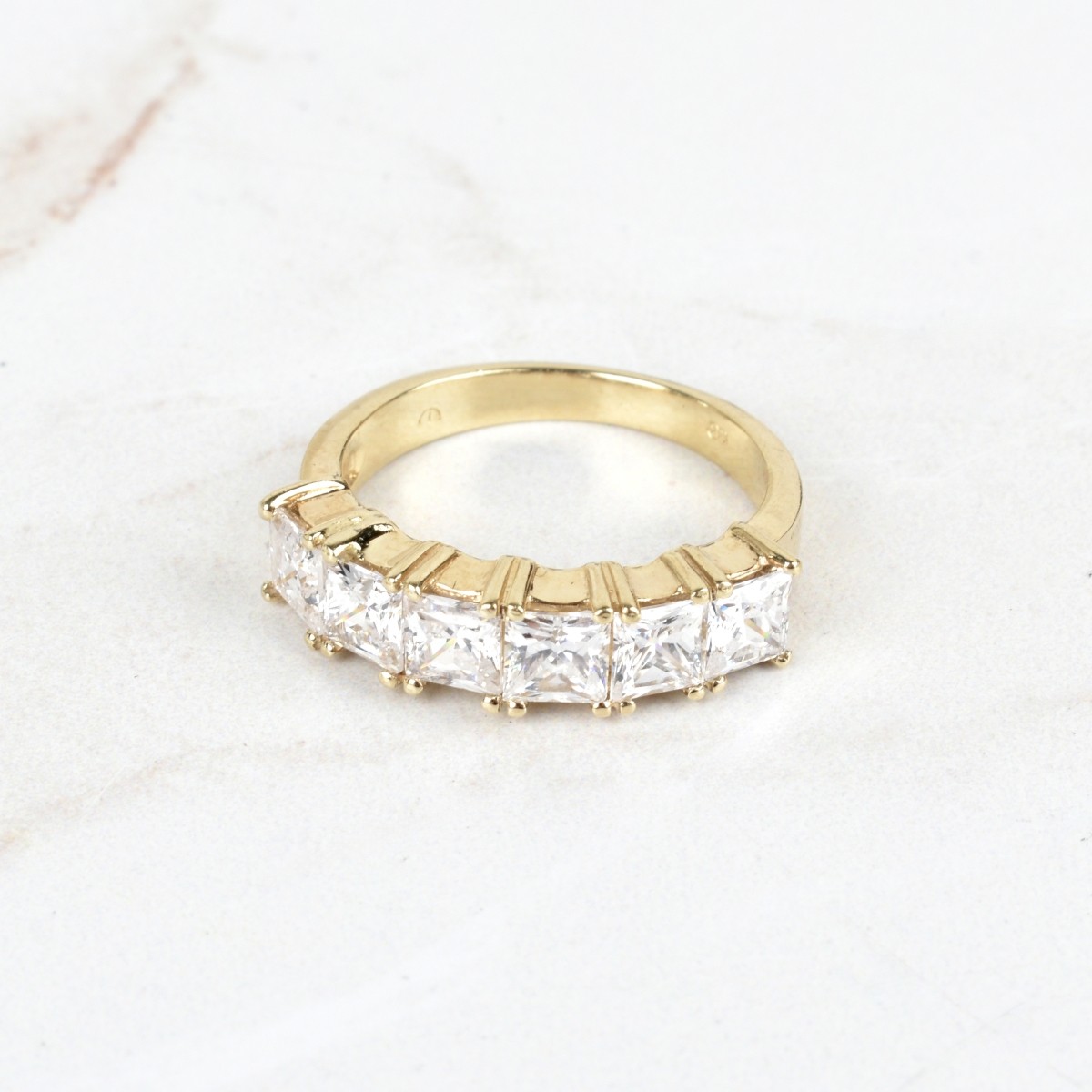 Diamond and 14K Eternity Band