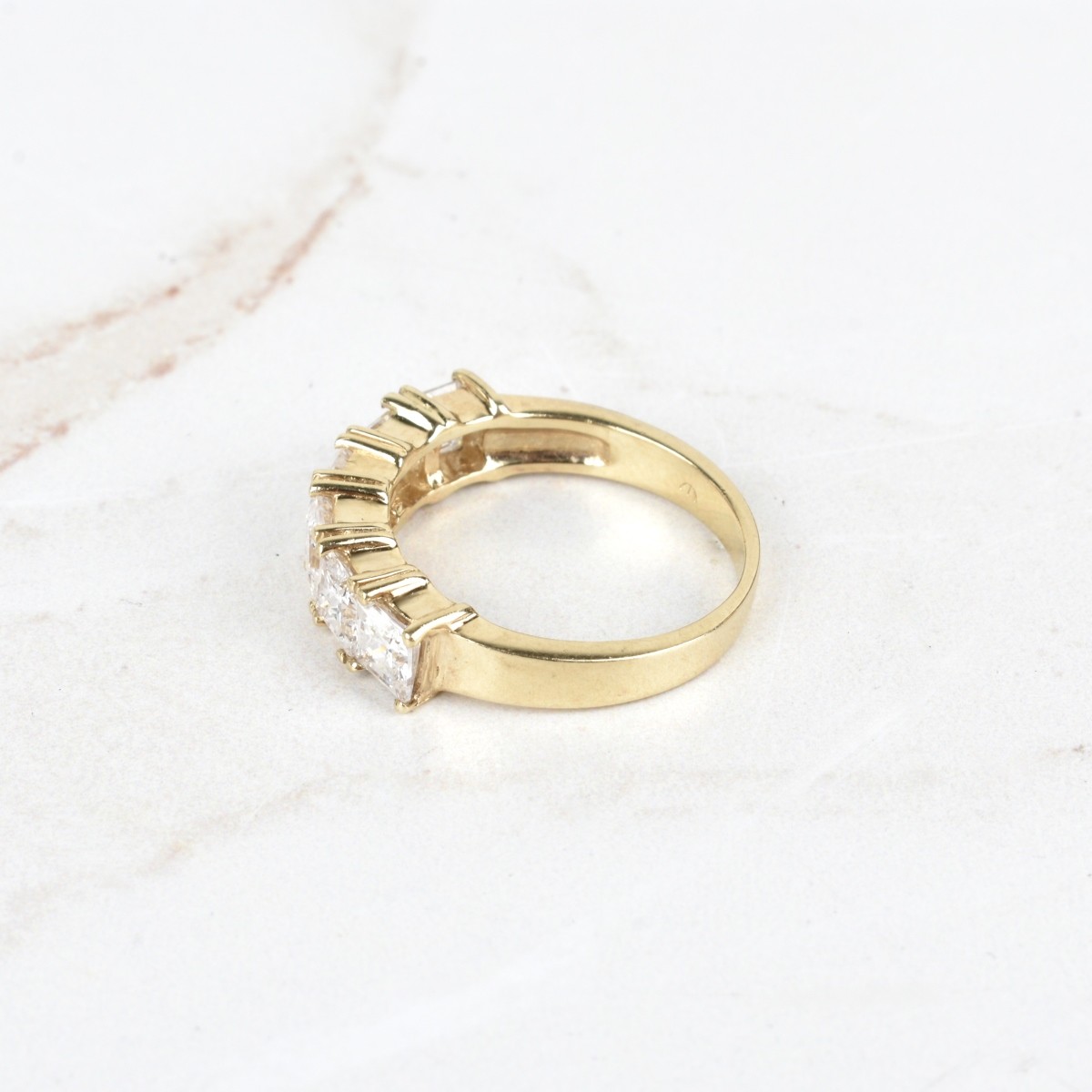 Diamond and 14K Eternity Band