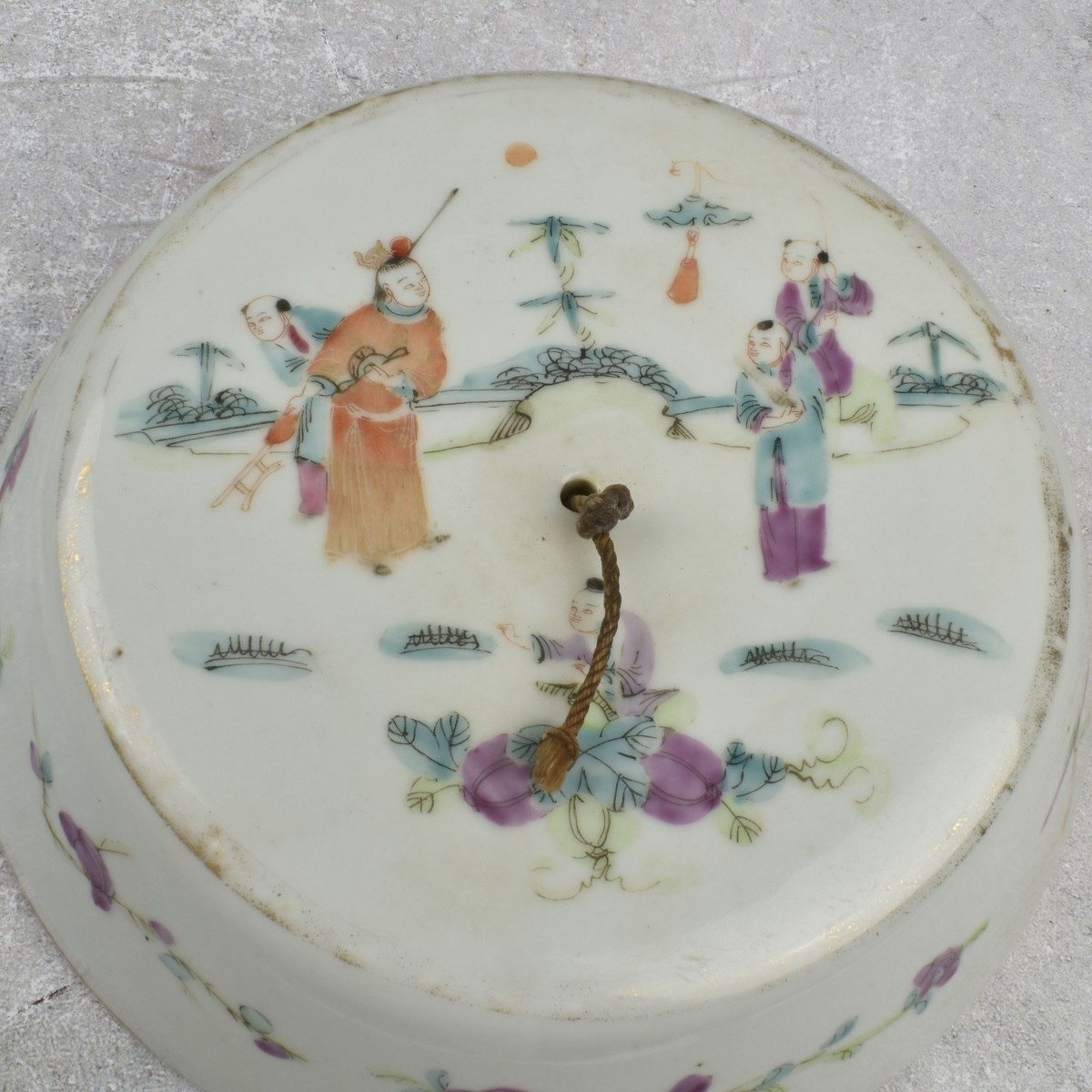 Antique Chinese Famille Rose Porcelain Food Pots