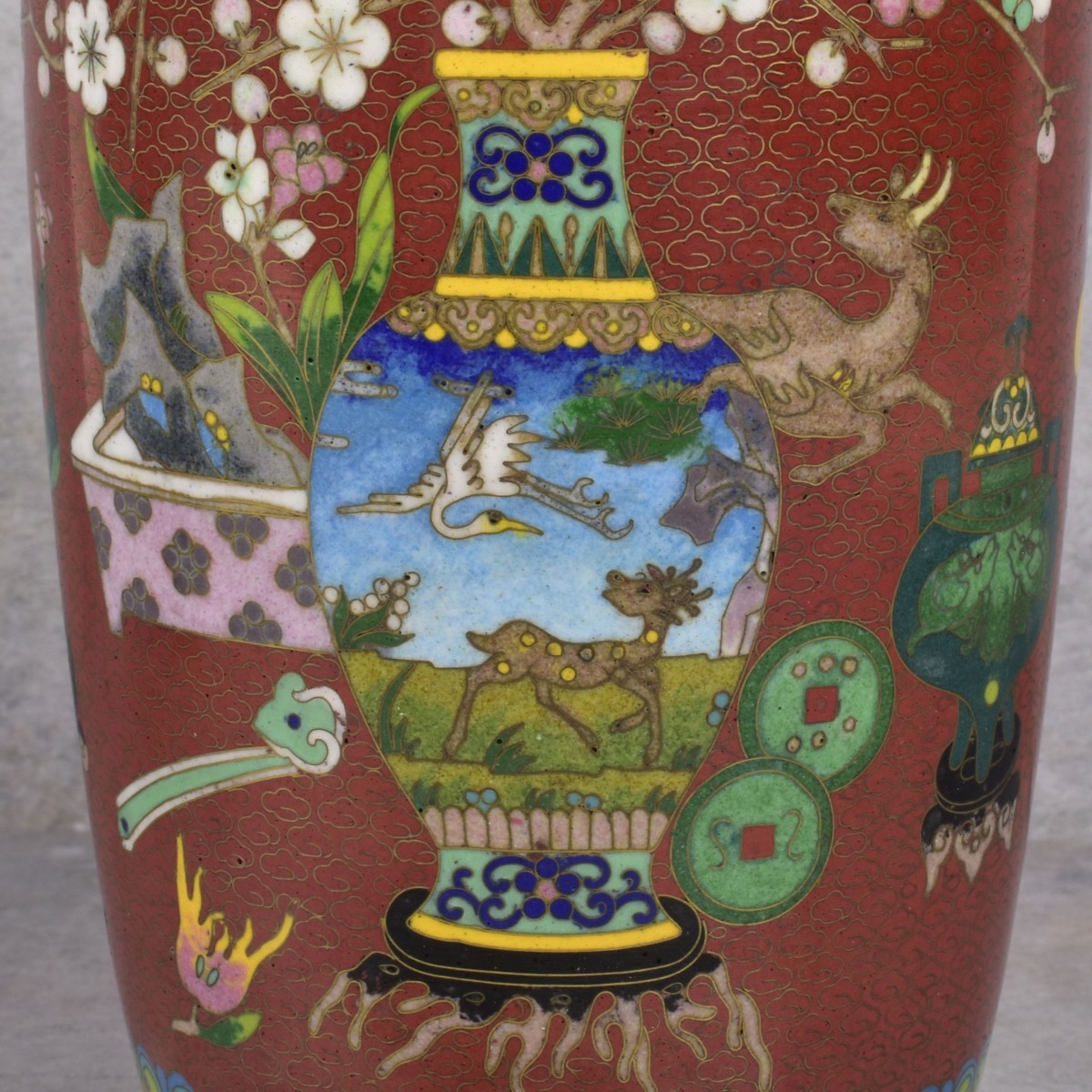 Chinese Cloisonne Enamel Vases
