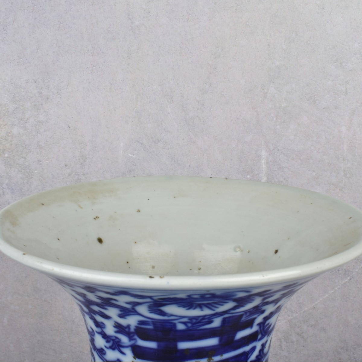 Vintage Chinese Blue and White Porcelain Vase