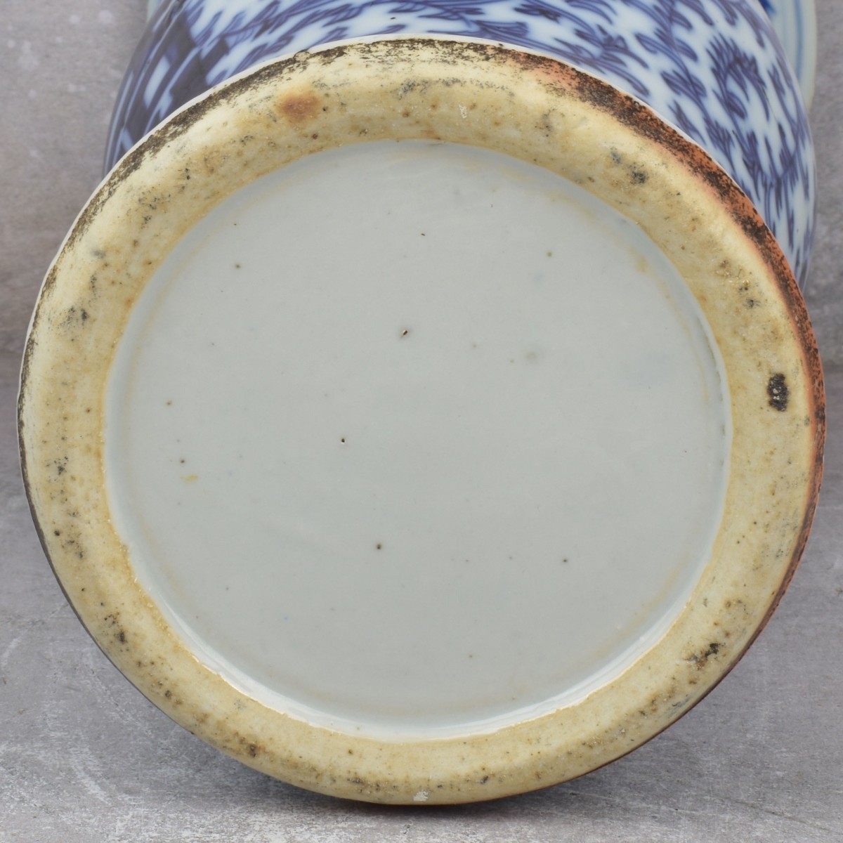 Vintage Chinese Blue and White Porcelain Vase