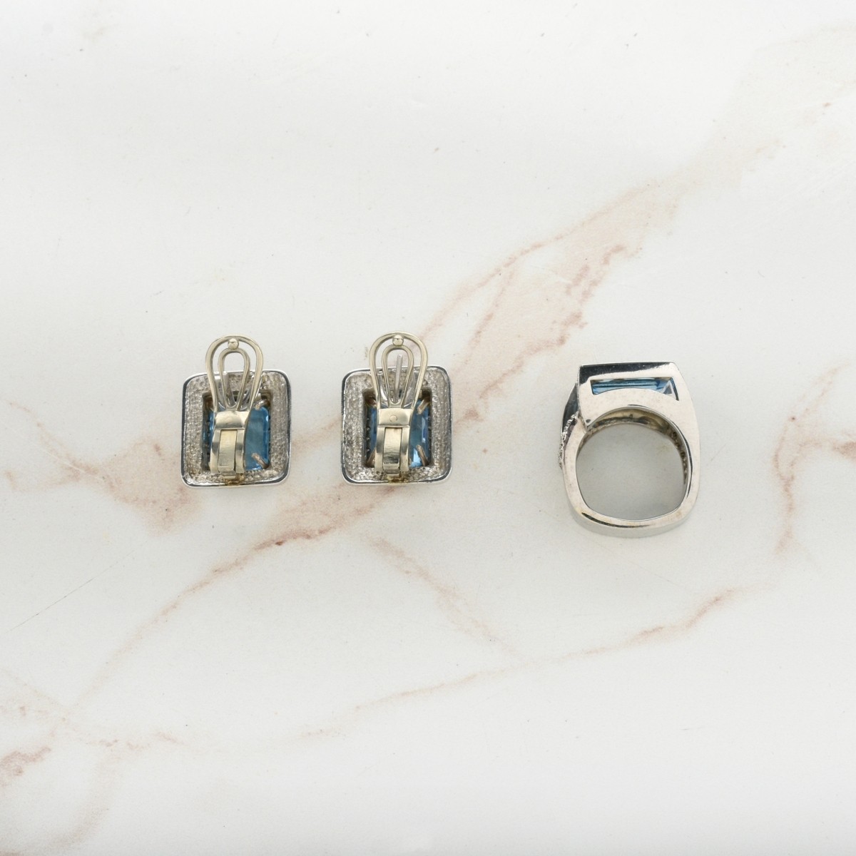 Topaz, Diamond and 14K Suite