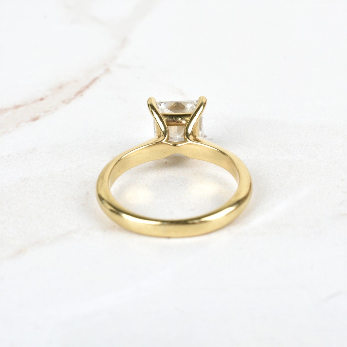 GIA Diamond and 18K Ring