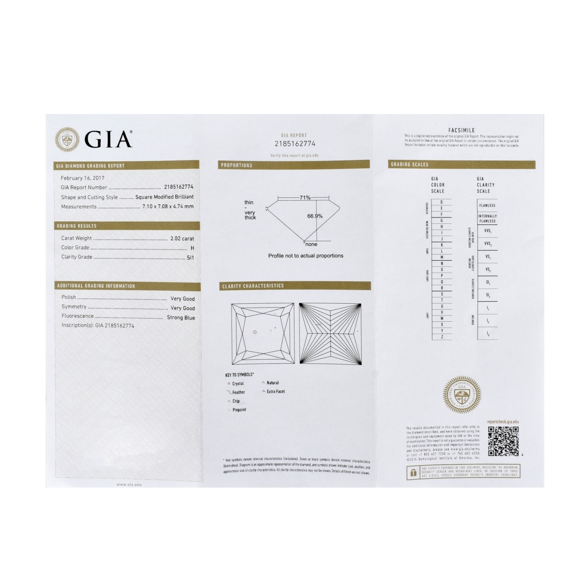 GIA Diamond and 18K Ring
