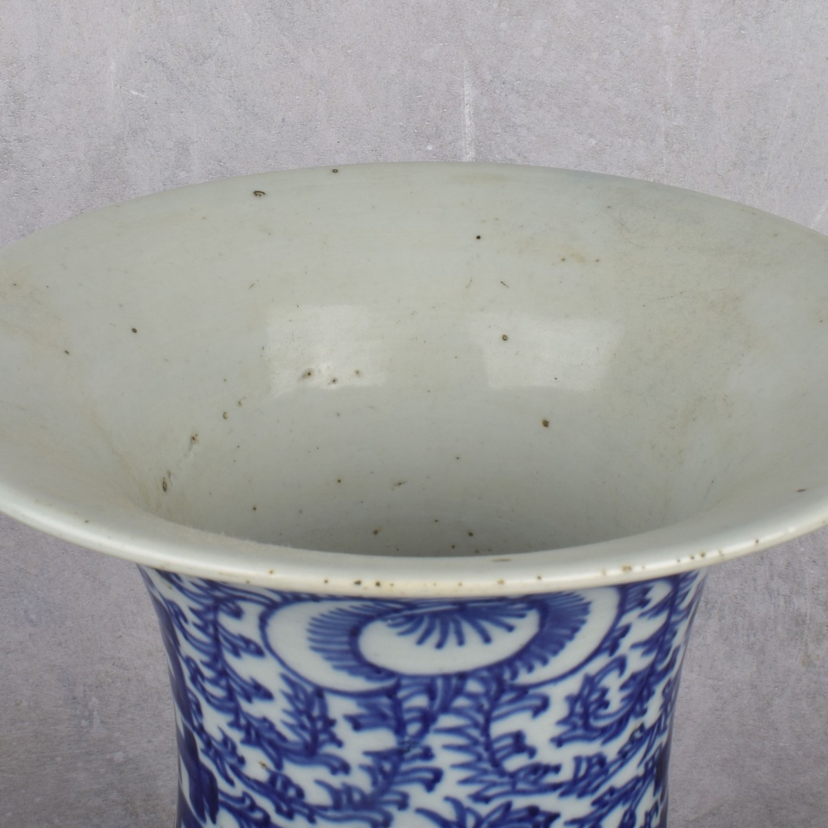 Vintage Chinese Blue and White Porcelain Vase