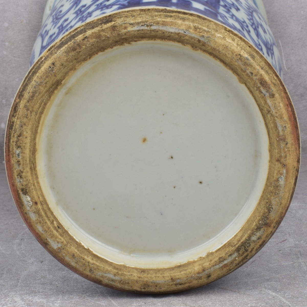 Vintage Chinese Blue and White Porcelain Vase