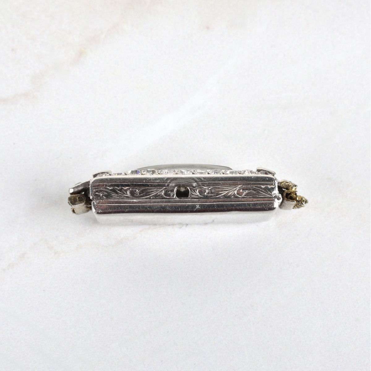 Art Deco Diamond and Platinum Watch Case