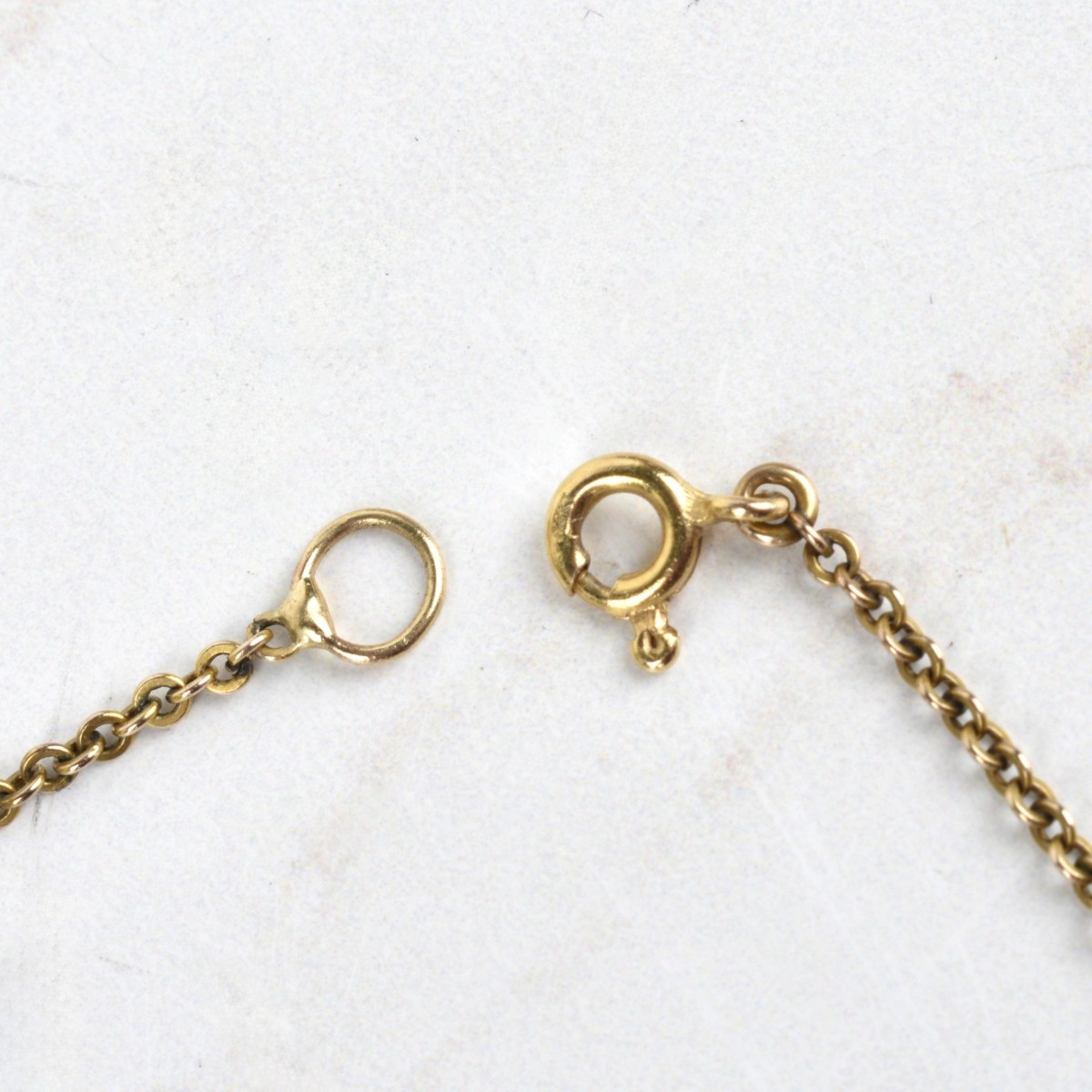 Antique Pearl and 14K Necklace