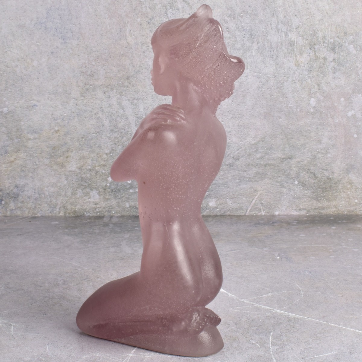 Daum French Pate de Verre Glass Figurine