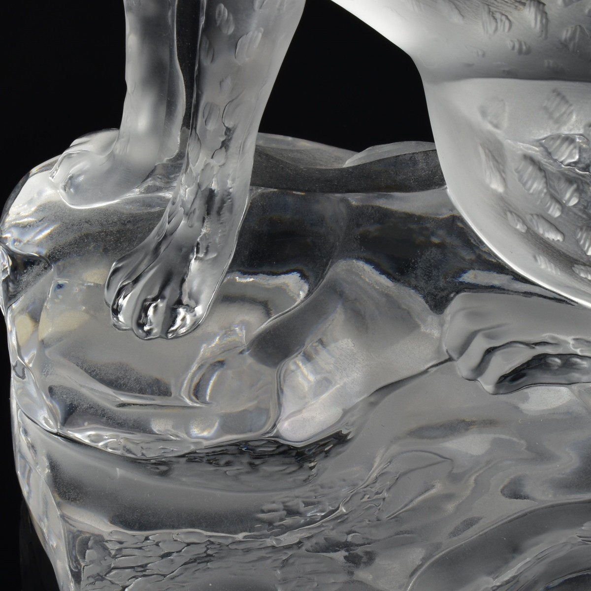 Lalique France Crystal "Tancrede" Cheetah Figure